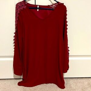 Sage The Label Small Lace Sleeve Dress